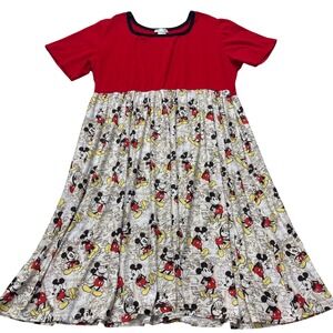 Enchanted Dress Shop Womens 2XL Red Mickey Mouse Disneycore Short Sleeve